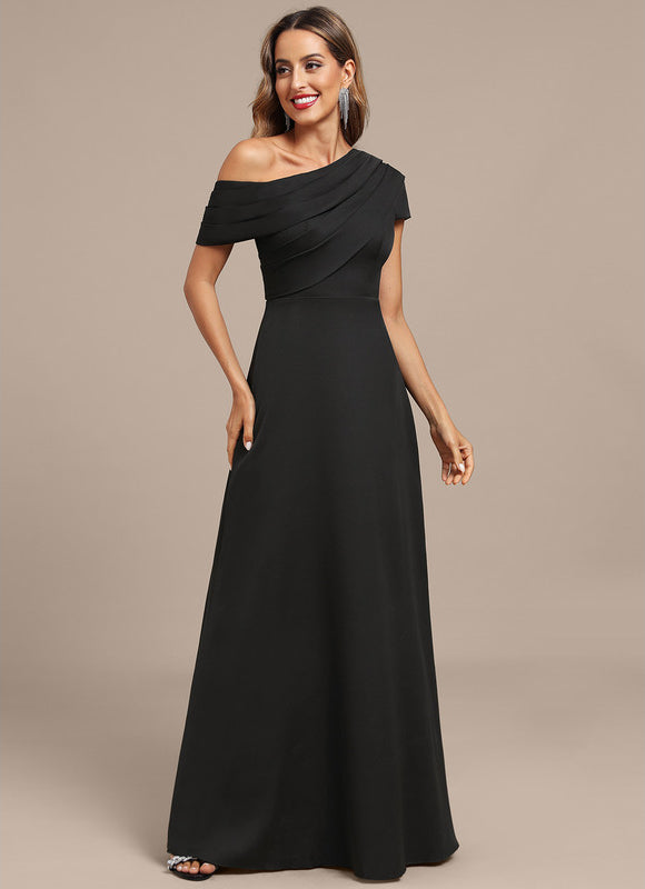 Robe Portefeuille Noire Élégante - gallery 4