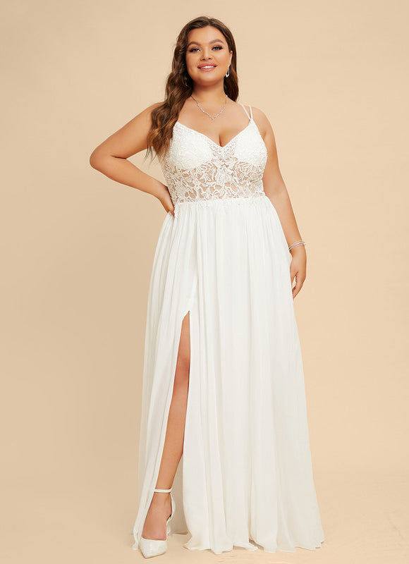 Robe Portefeuille Éthérée Blanche - gallery 5