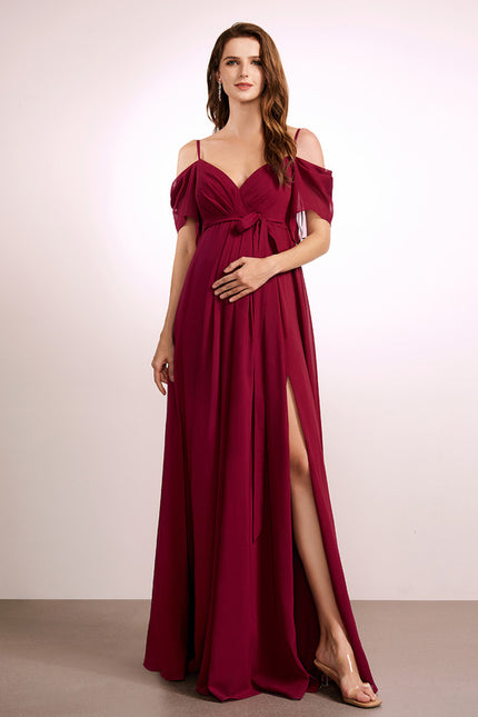Robe Portefeuille Maternité Élégante - gallery 1