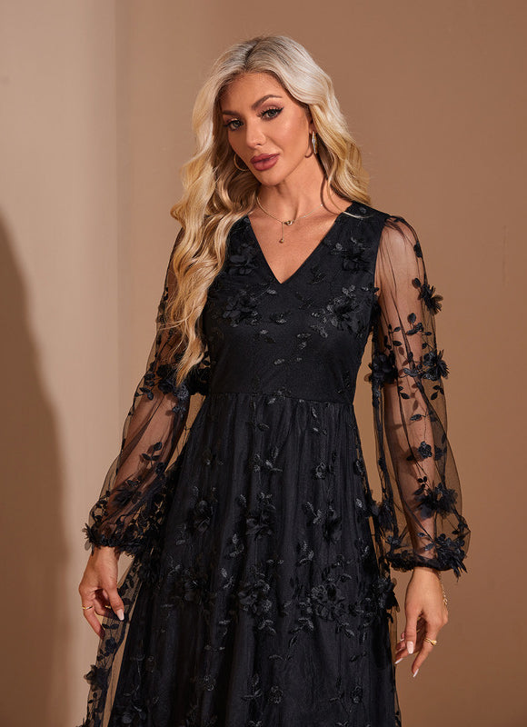 Robe Portefeuille Tulle Chic - gallery 3