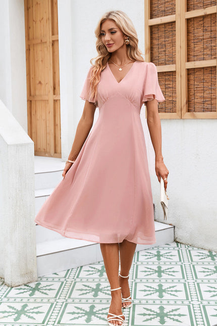 Robe Portefeuille Avec Volant