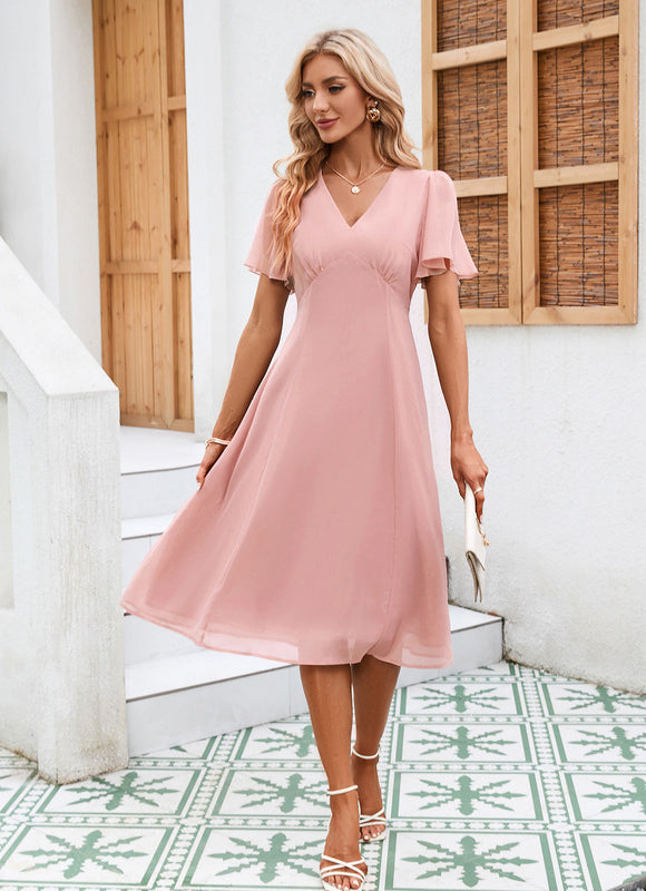 Robe Portefeuille Avec Volant