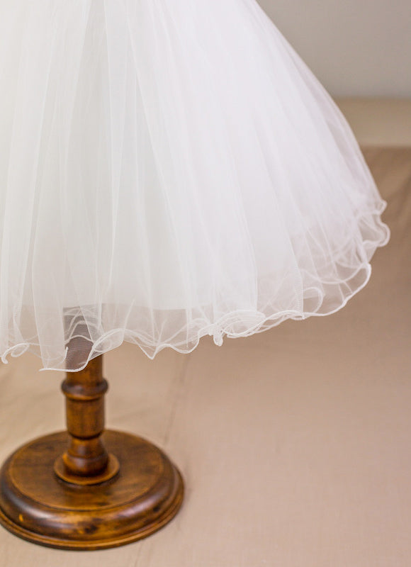 Robe Portefeuille Nuageuse Écrue - gallery 4