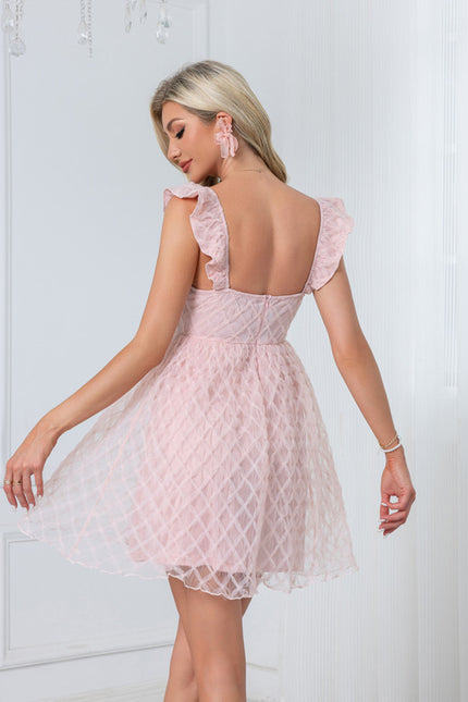 Robe Portefeuille Tulle Diamantée - gallery 1