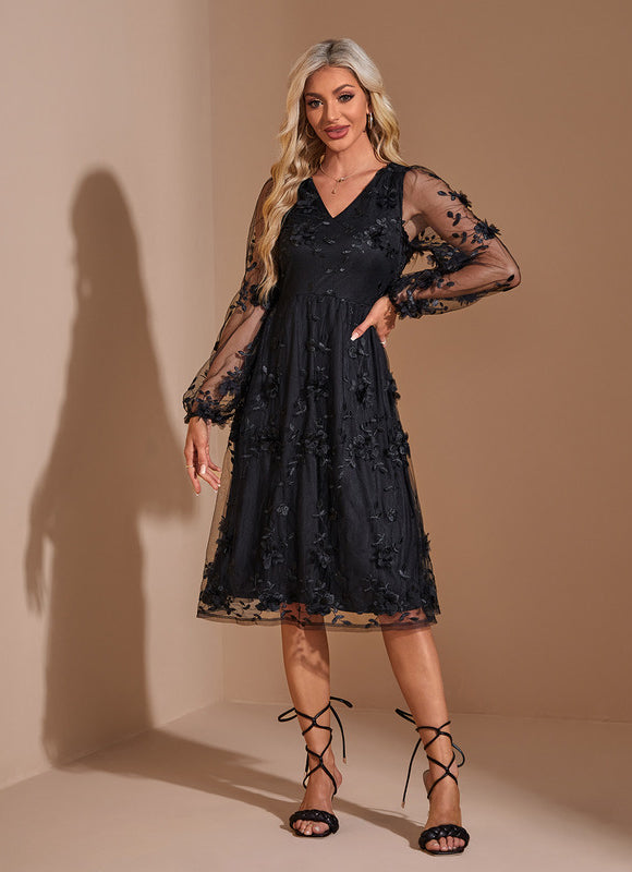 Robe Portefeuille Tulle Chic - gallery 5