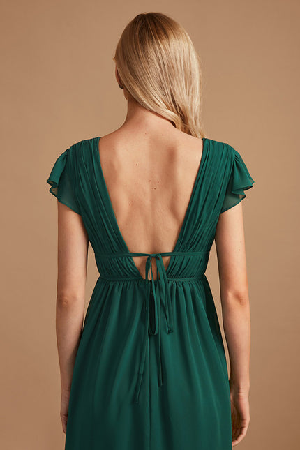 Robe Portefeuille Rose Drapée - gallery 7