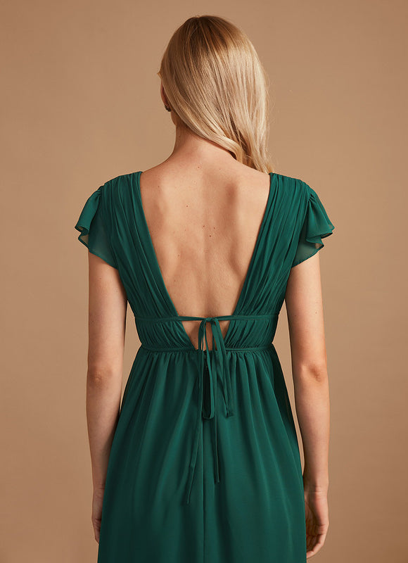 Robe Portefeuille Rose Drapée - gallery 7