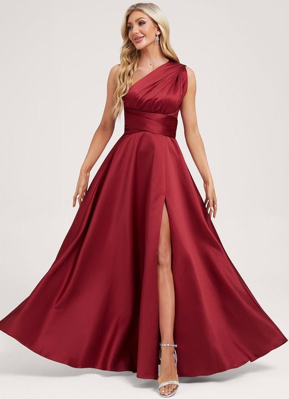 Robe Portefeuille Satin Évasée - gallery 3