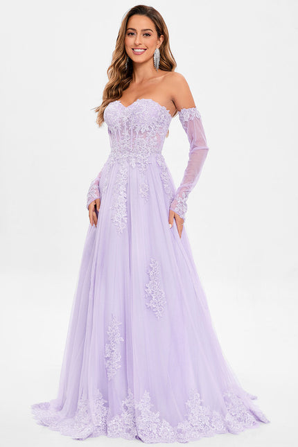 Robe Portefeuille Lilas Délicate - gallery 5