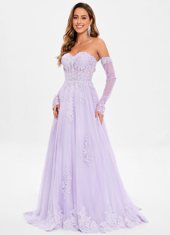 Robe Portefeuille Lilas Délicate - gallery 5