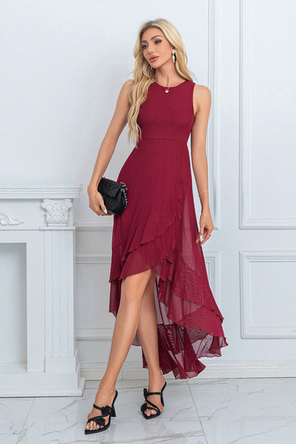 Robe Portefeuille Asymétrique Chic - gallery 1