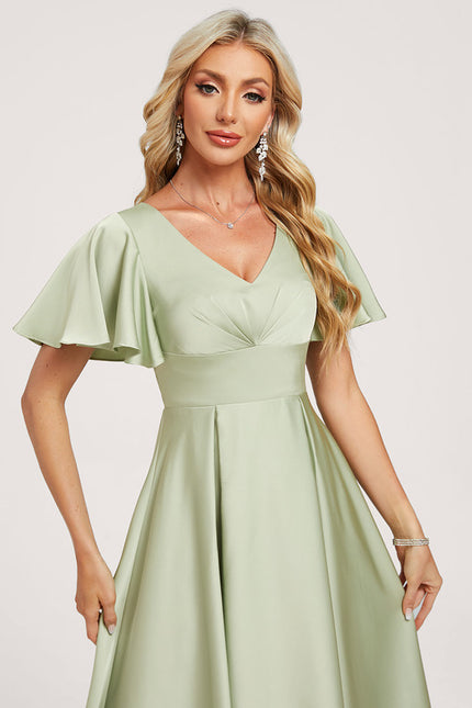 Robe Portefeuille Aérienne Sage - gallery 4