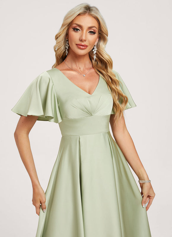 Robe Portefeuille Aérienne Sage - gallery 4