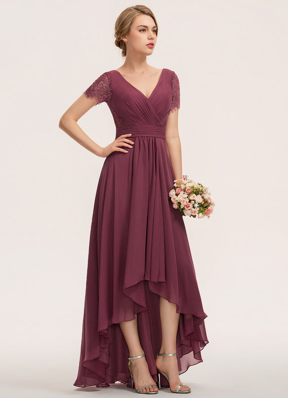 Robe Portefeuille Bordeau Évasée - gallery 4