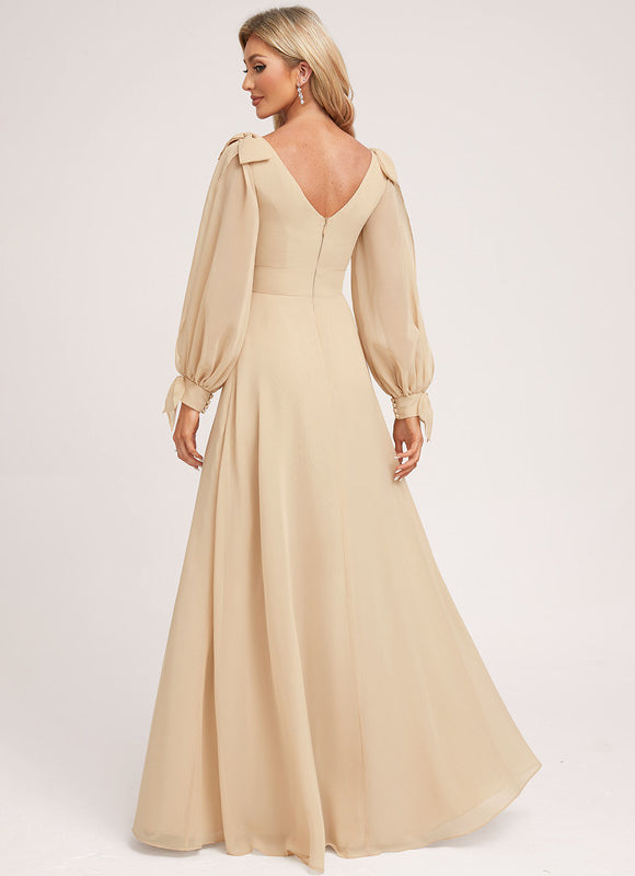 Robe Portefeuille Sable Éthérée - gallery 1