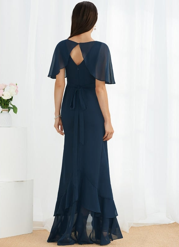 Robe Portefeuille Vaporeuse Marine - gallery 2