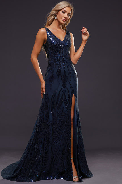 Robe Portefeuille Sirène Pailletée - gallery 6