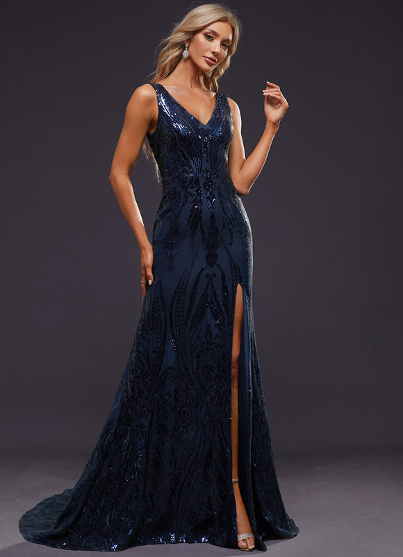 Robe Portefeuille Sirène Pailletée - gallery 6