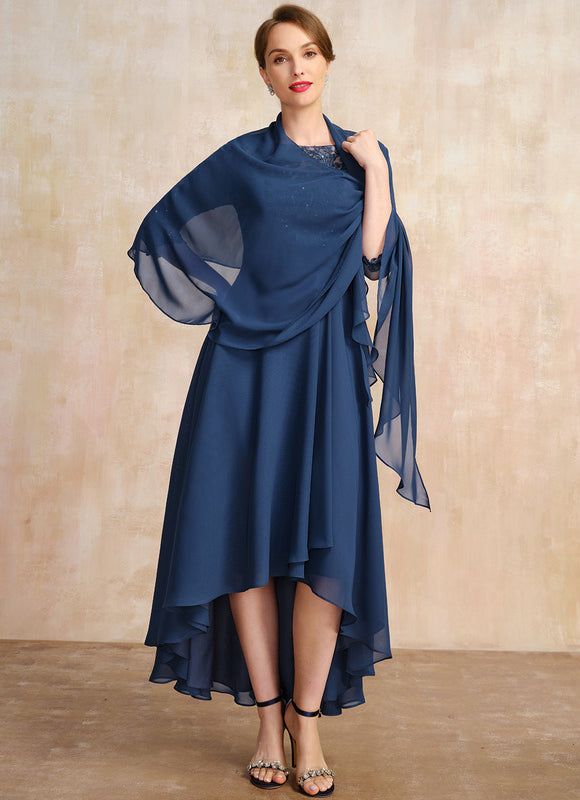 Robe Portefeuille Élégance Marine Raffinée - gallery 3