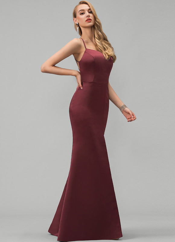 Robe Portefeuille Satin Bordeaux Élégant - gallery 2