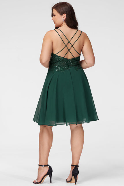 Robe Portefeuille Émeraude Festive - gallery 7