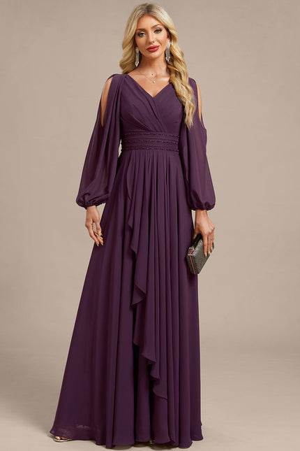 Robe Portefeuille Violette Aérienne - gallery 2