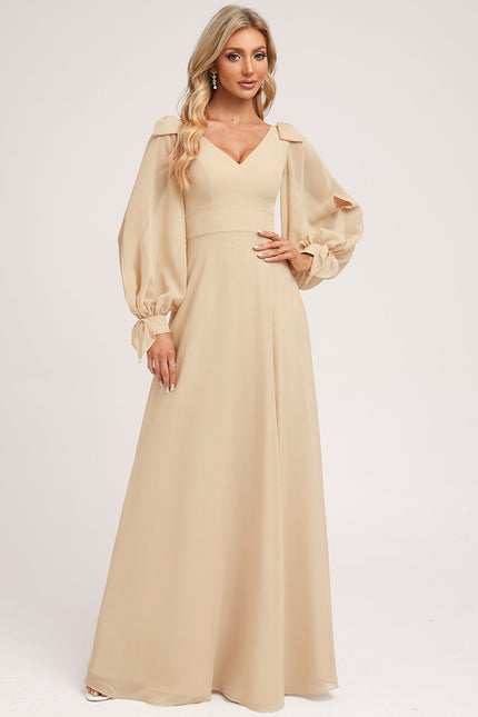 Robe Portefeuille Sable Éthérée - gallery 3