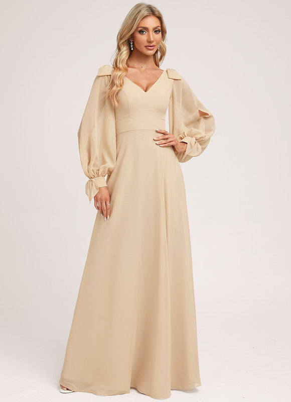 Robe Portefeuille Sable Éthérée - gallery 3