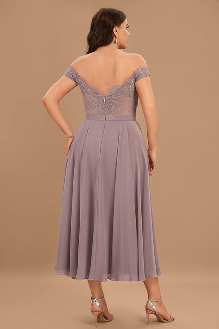 Robe Portefeuille Lilas Aérienne - gallery 7