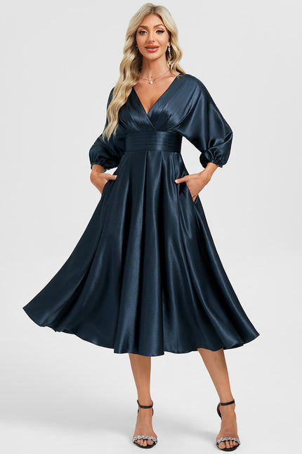 Robe Portefeuille Satinée Élégance - gallery 4