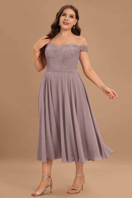 Robe Portefeuille Lilas Aérienne - gallery 8