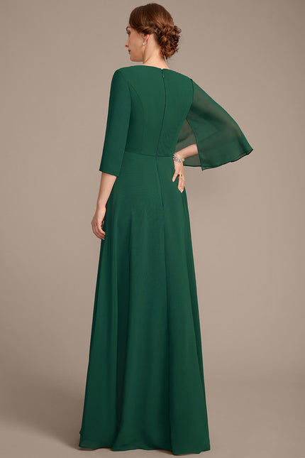 Robe Portefeuille Émeraude Élégante - gallery 5