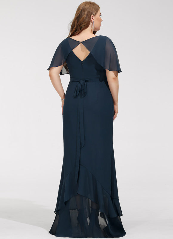 Robe Portefeuille Vaporeuse Marine - gallery 9