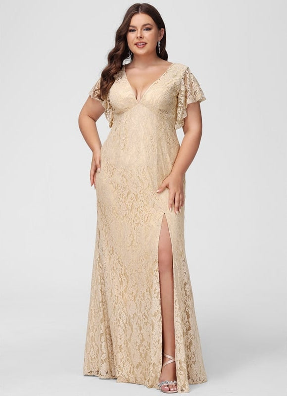 Robe Portefeuille Dentelle Lavande - gallery 6