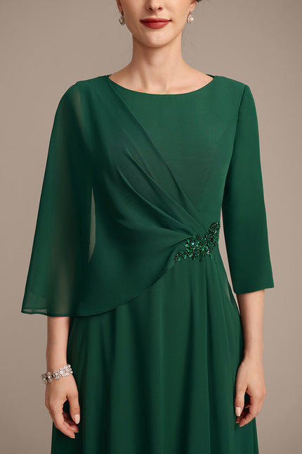 Robe Portefeuille Émeraude Élégante - gallery 6