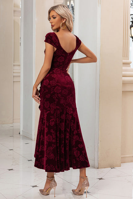 Robe Portefeuille Velours Élégant - gallery 5