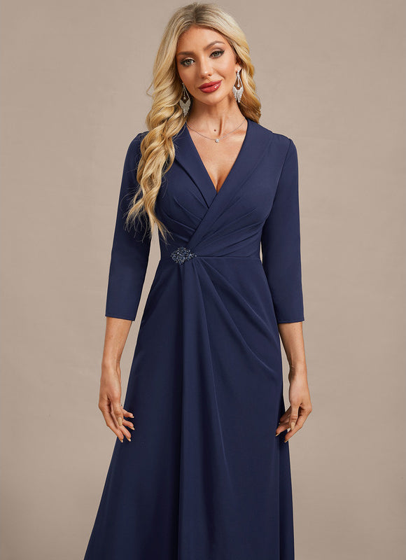 Robe Portefeuille En Crepe - gallery 1