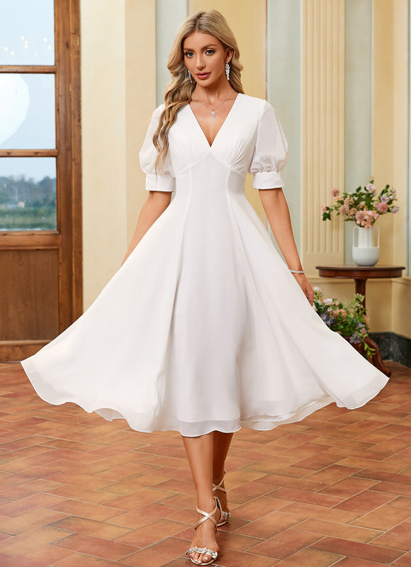 Robe Portefeuille Mousseline Élégante