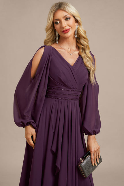 Robe Portefeuille Violette Aérienne - gallery 1