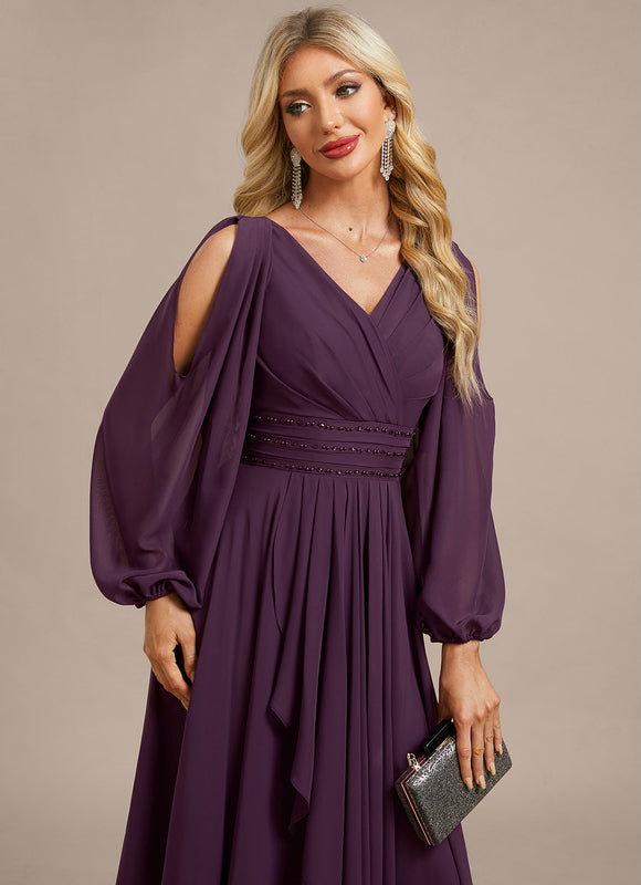 Robe Portefeuille Violette Aérienne - gallery 1