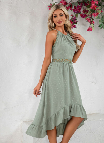 Robe Portefeuille Ailée Vert Deau
