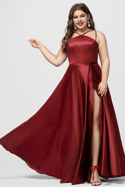 Robe Portefeuille Satin Ciel Sanglant - gallery 5