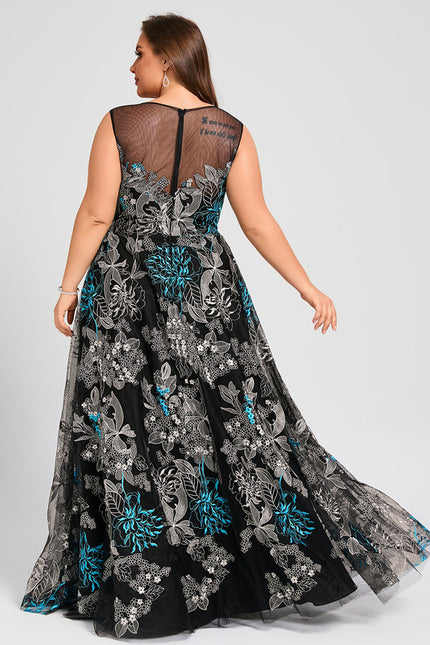 Robe Portefeuille Évasée Noire - gallery 8