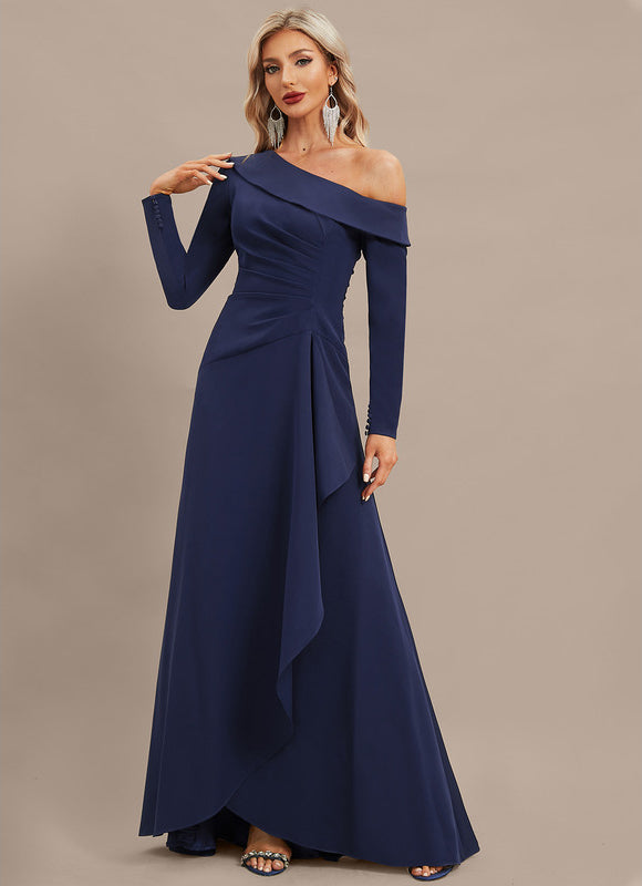 Robe Portefeuille Trapèze Asymétrique Chic - gallery 3