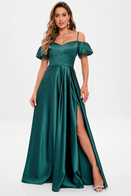 Robe Portefeuille Satin Azur - gallery 4
