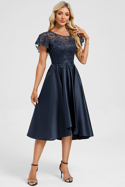 Robe Portefeuille Satin Chic - gallery 4