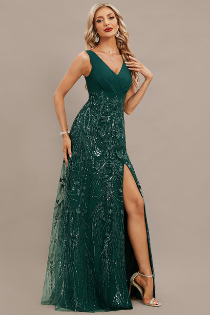 Robe Portefeuille Émeraude Chic - gallery 5