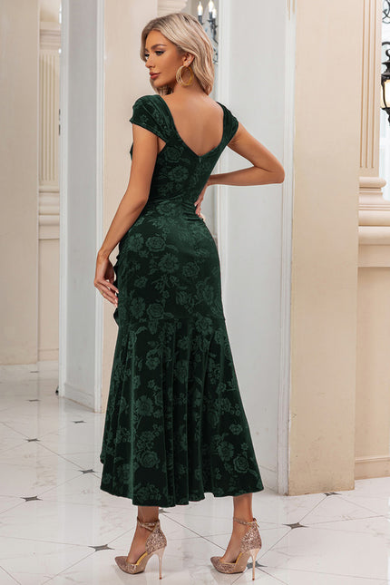 Robe Portefeuille Velours Élégant - gallery 8