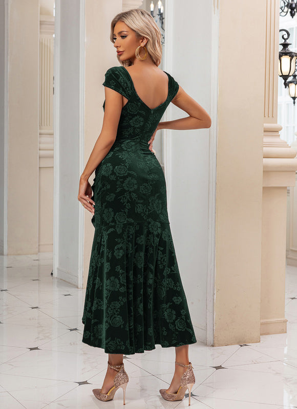 Robe Portefeuille Velours Élégant - gallery 8