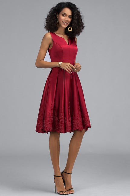 Robe Portefeuille Velours Rouge Lyrique - gallery 9